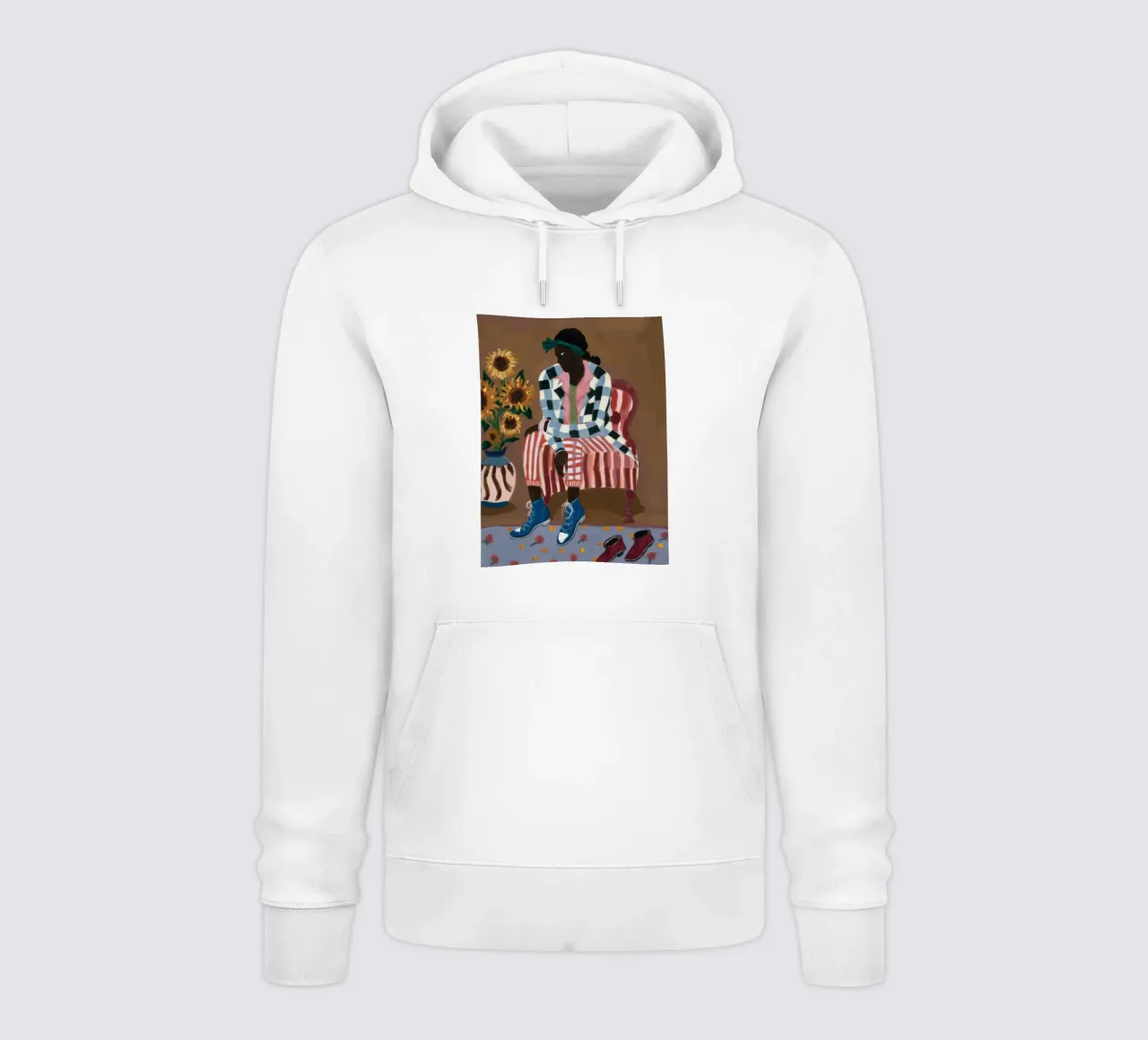 Riflesso rustico a righe felpa con cappuccio da Ebony Carpenter