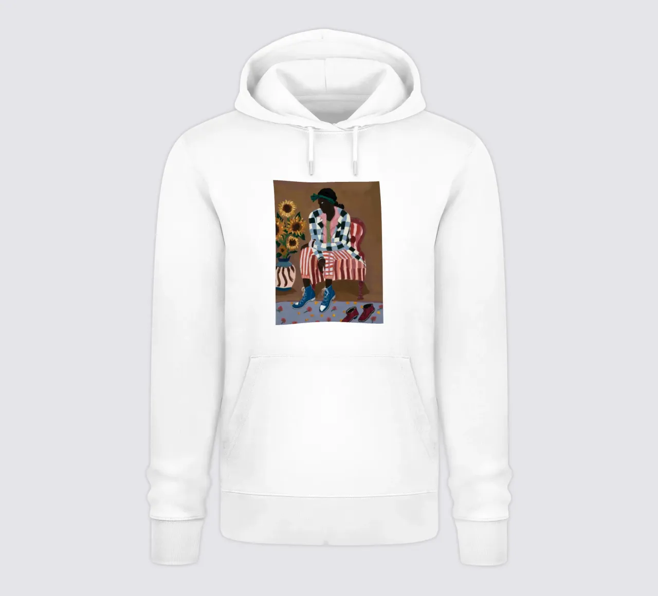Riflesso rustico a righe felpa con cappuccio da Ebony Carpenter