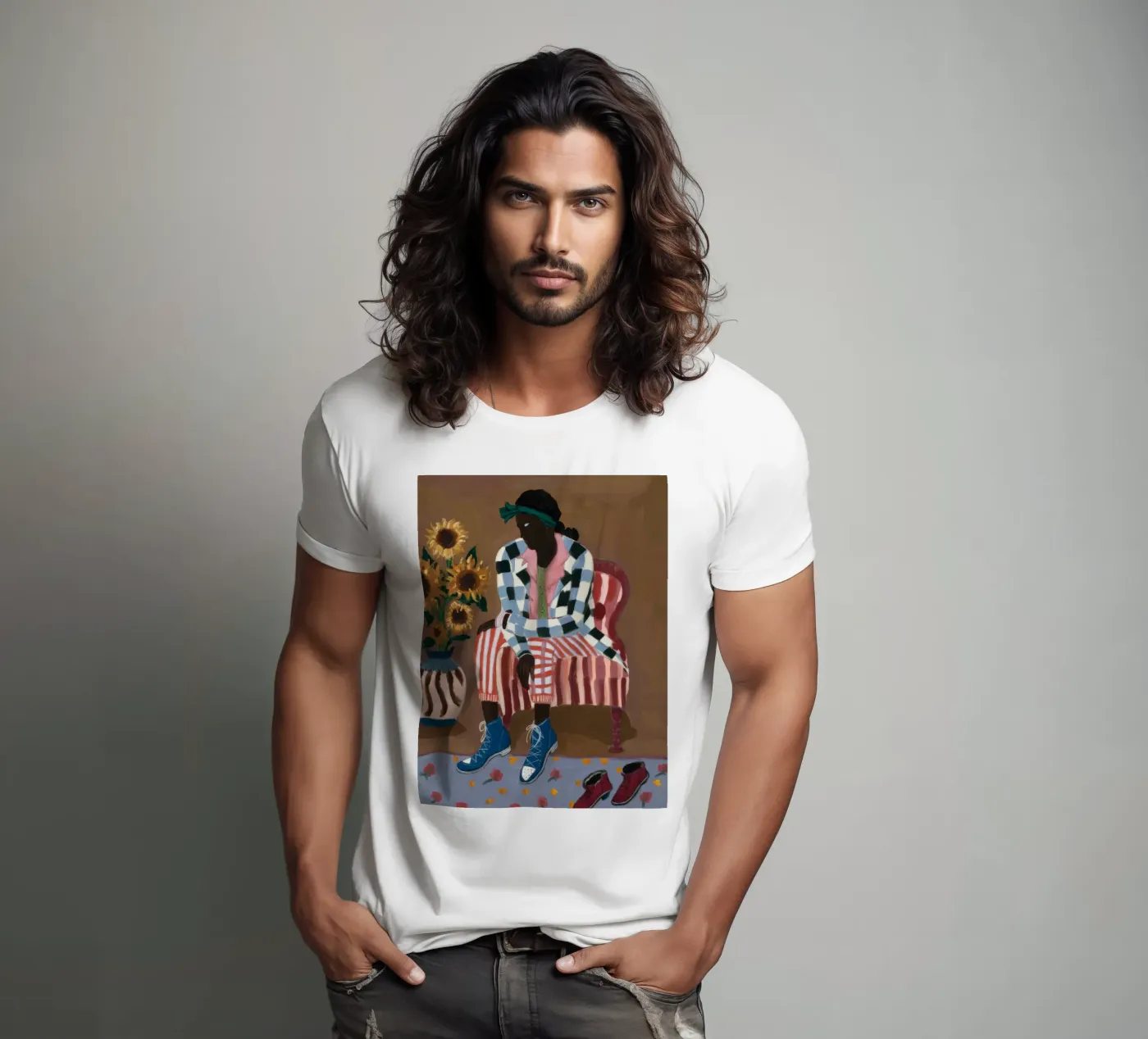 Riflesso rustico a righe t-shirt da Ebony Carpenter
