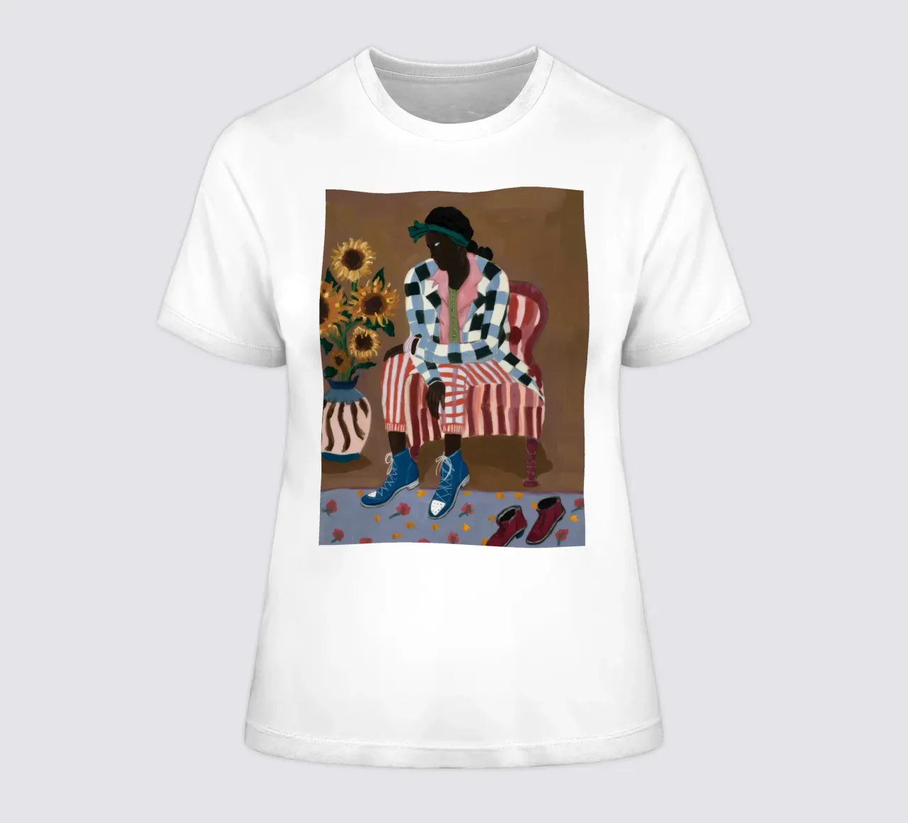 Riflesso rustico a righe t-shirt da donna da Ebony Carpenter