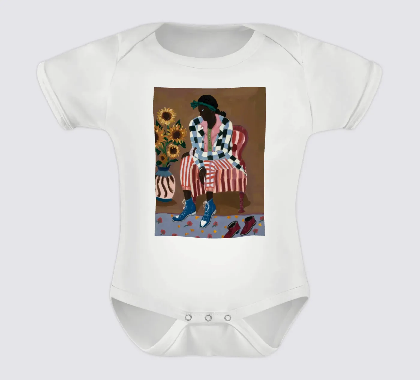 Réflexion rustique rayée body bébé de Ebony Carpenter