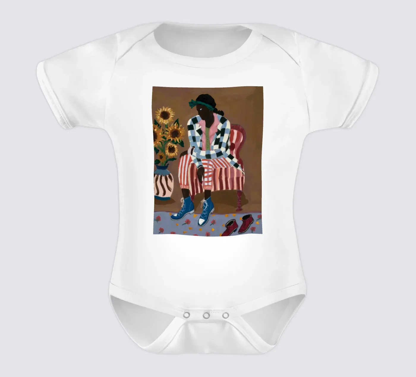 Réflexion rustique rayée body bébé de Ebony Carpenter
