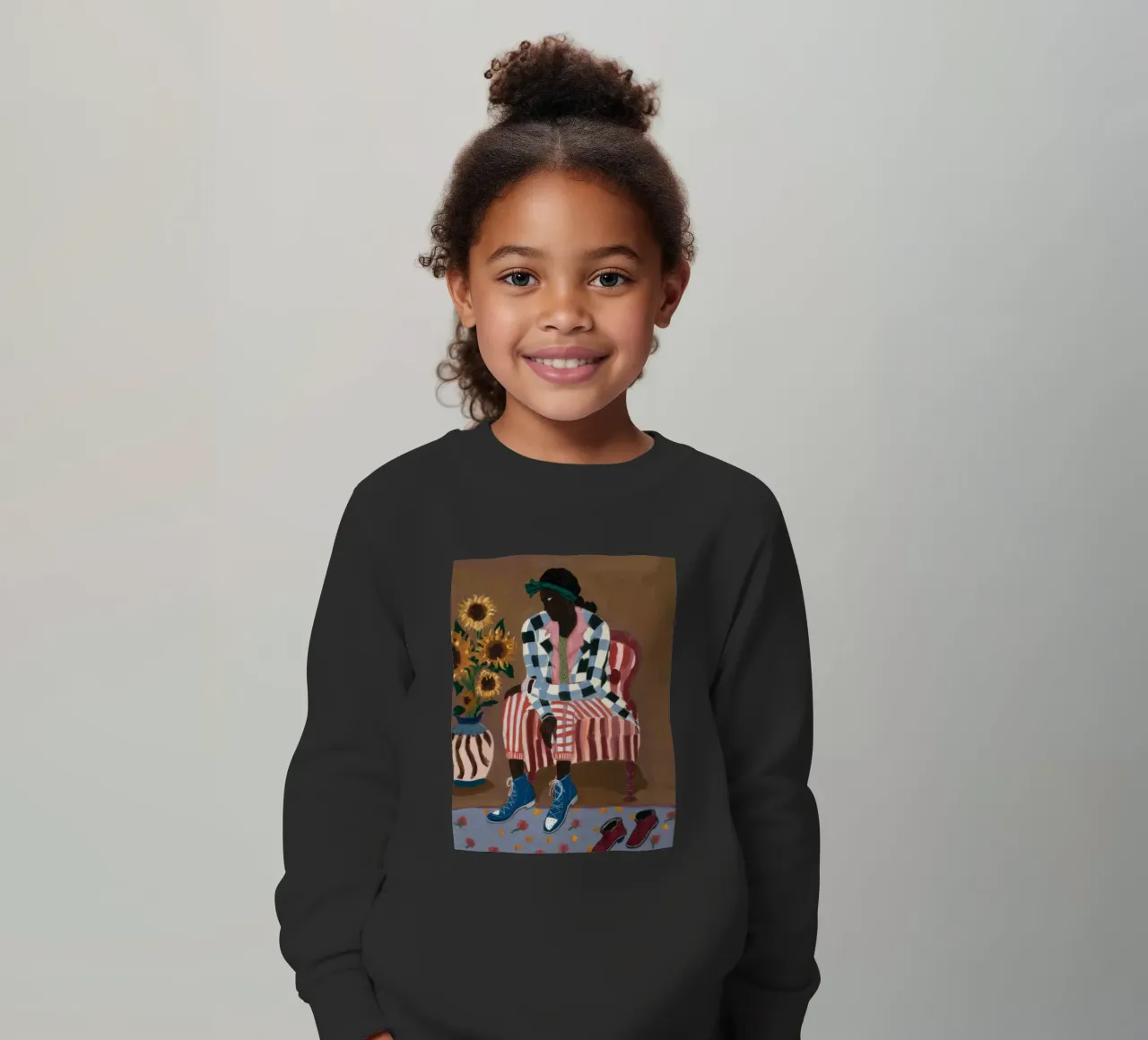 Riflesso rustico a righe felpa bambino da Ebony Carpenter