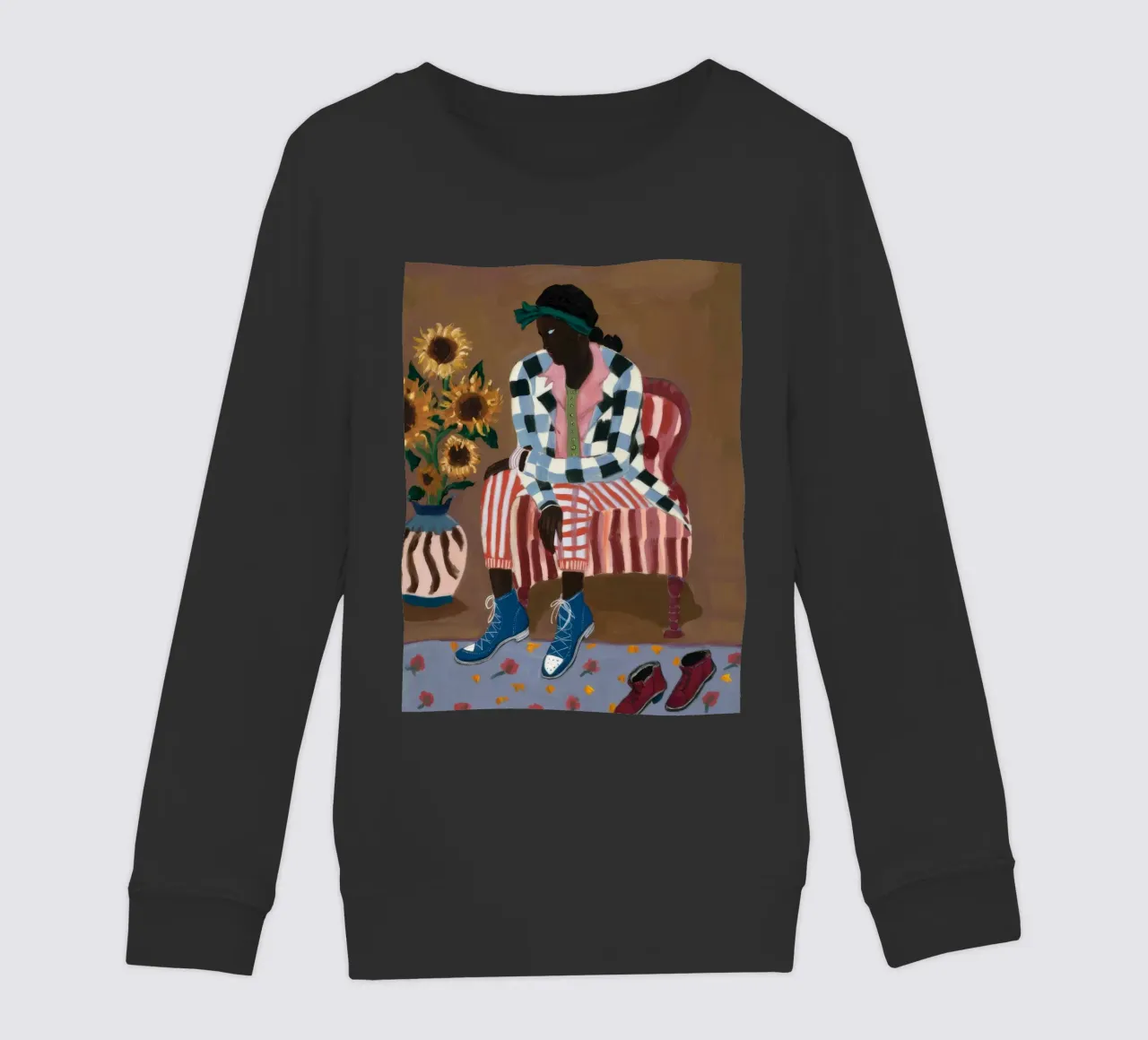 Riflesso rustico a righe felpa bambino da Ebony Carpenter