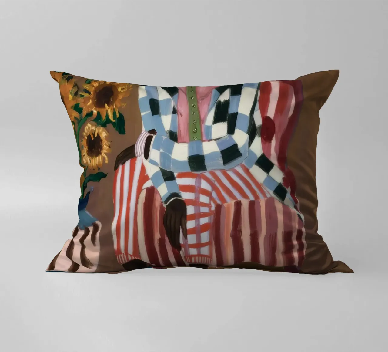 Riflesso rustico a righe cuscino da Ebony Carpenter