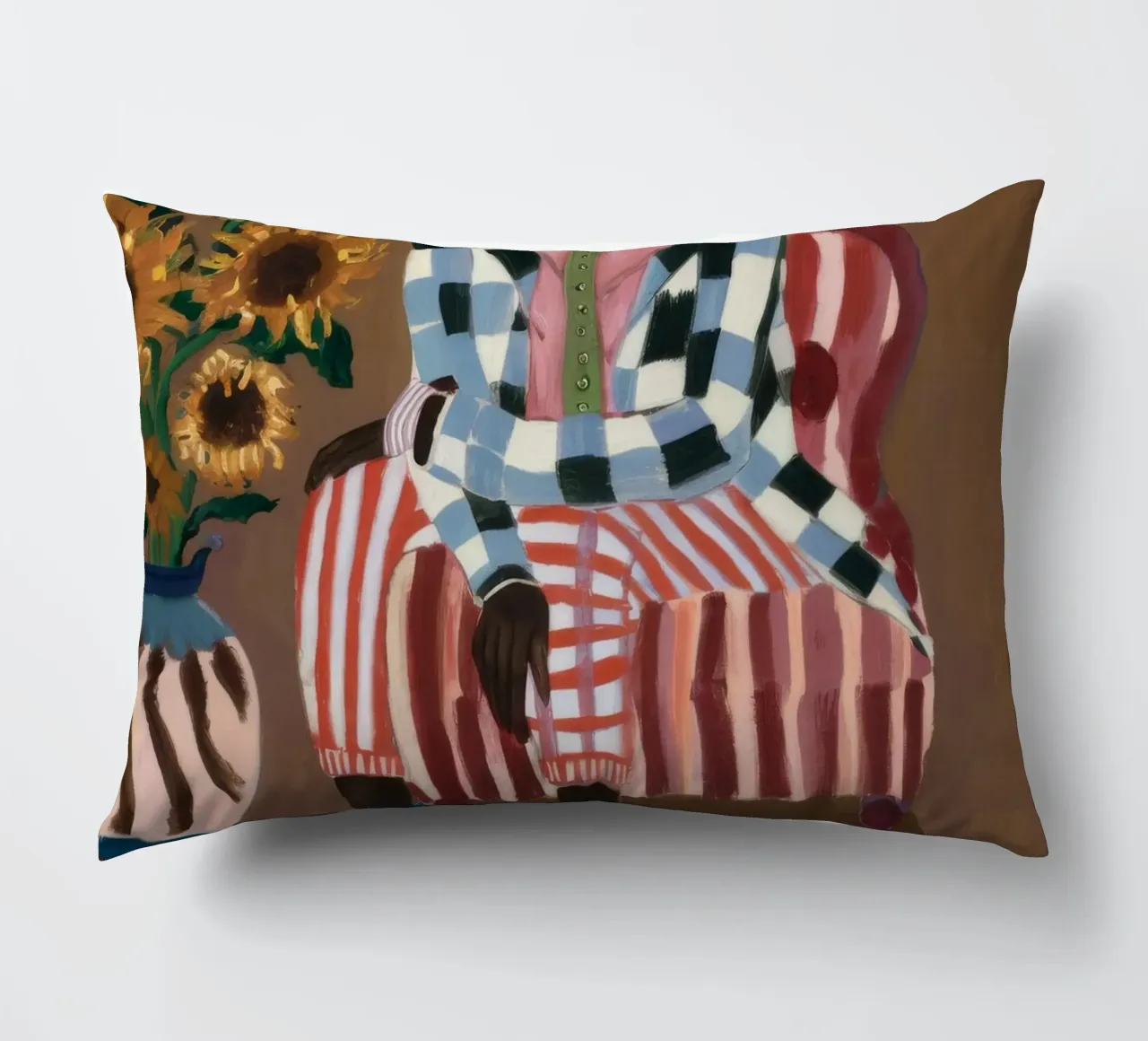 Riflesso rustico a righe cuscino da Ebony Carpenter