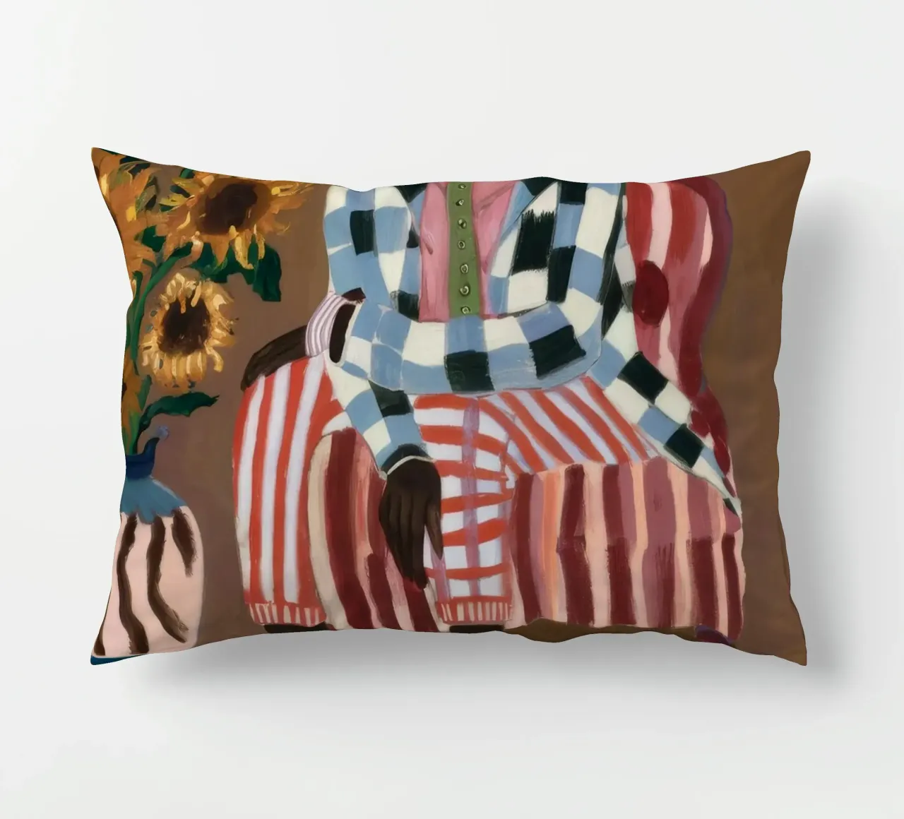 Riflesso rustico a righe cuscino da Ebony Carpenter