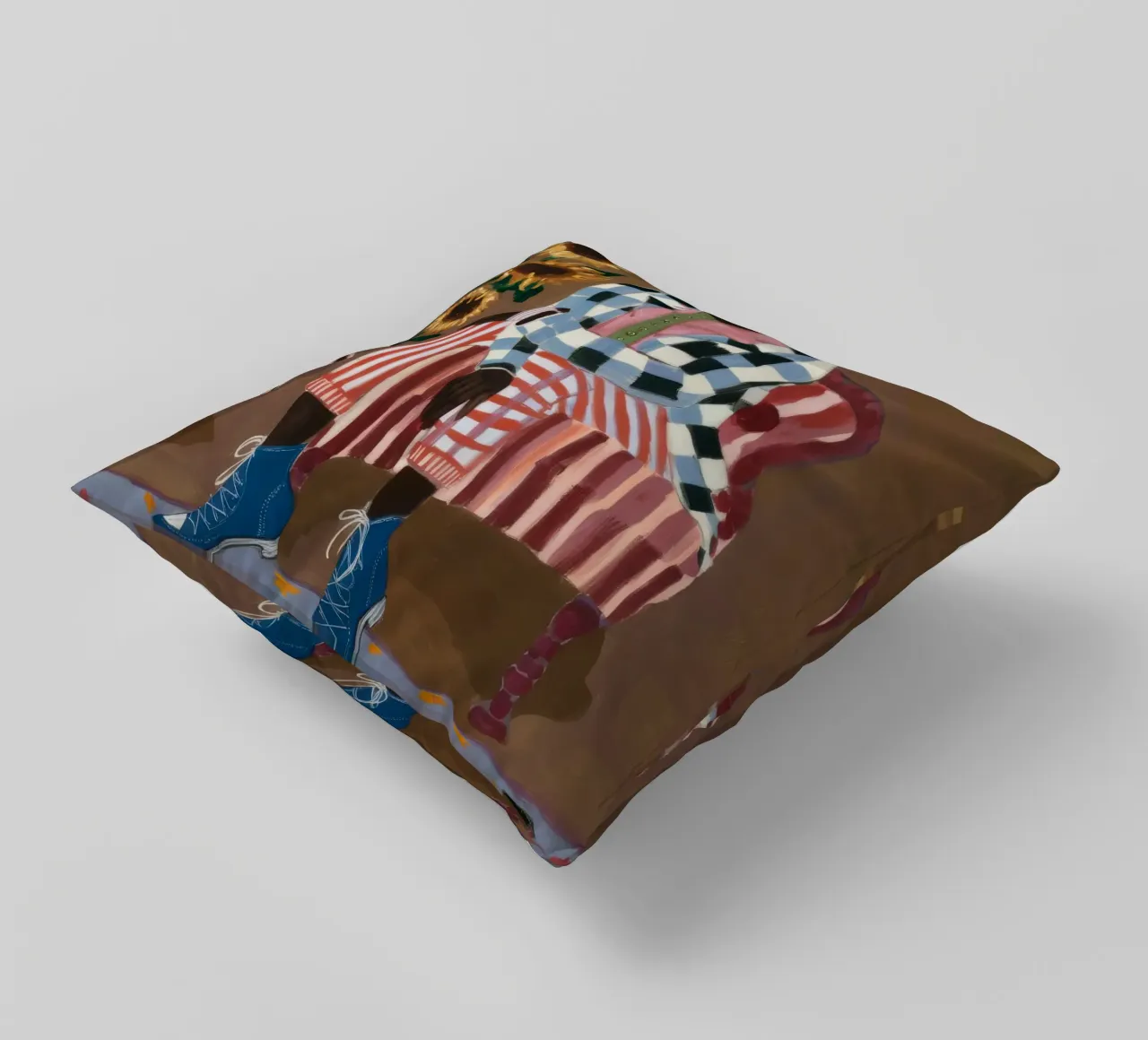 Riflesso rustico a righe cuscino da Ebony Carpenter