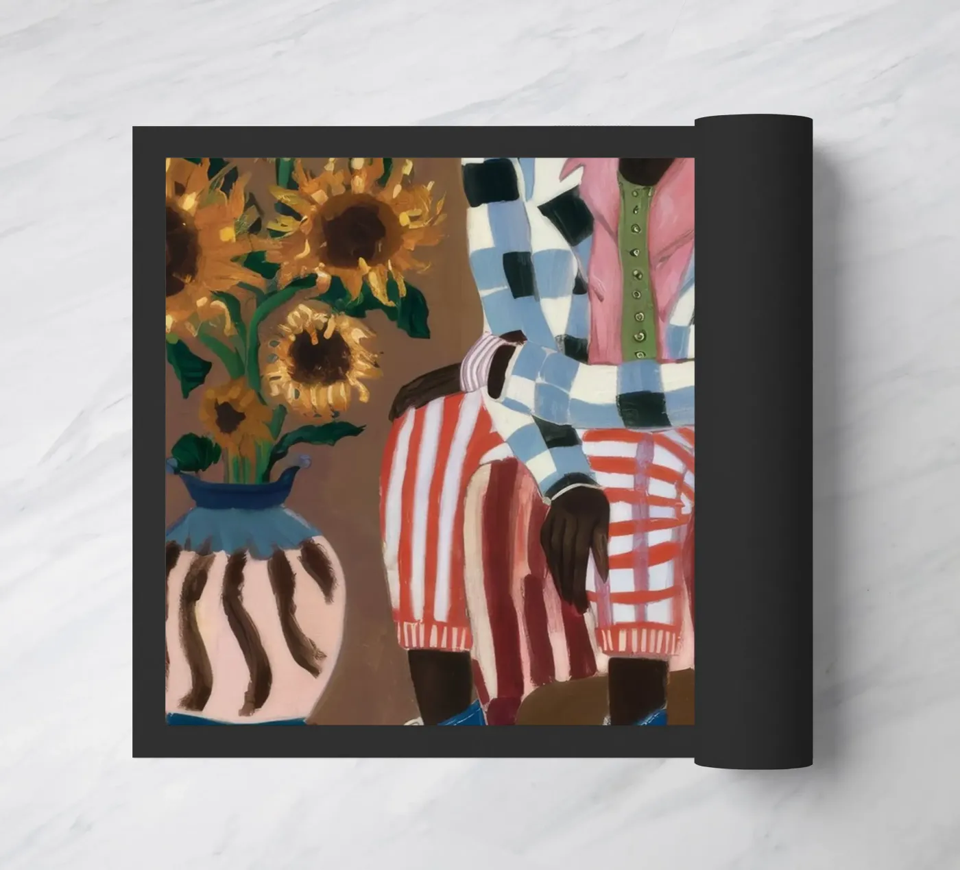 Rustic Striped Reflection doormat by Ebony Carpenter