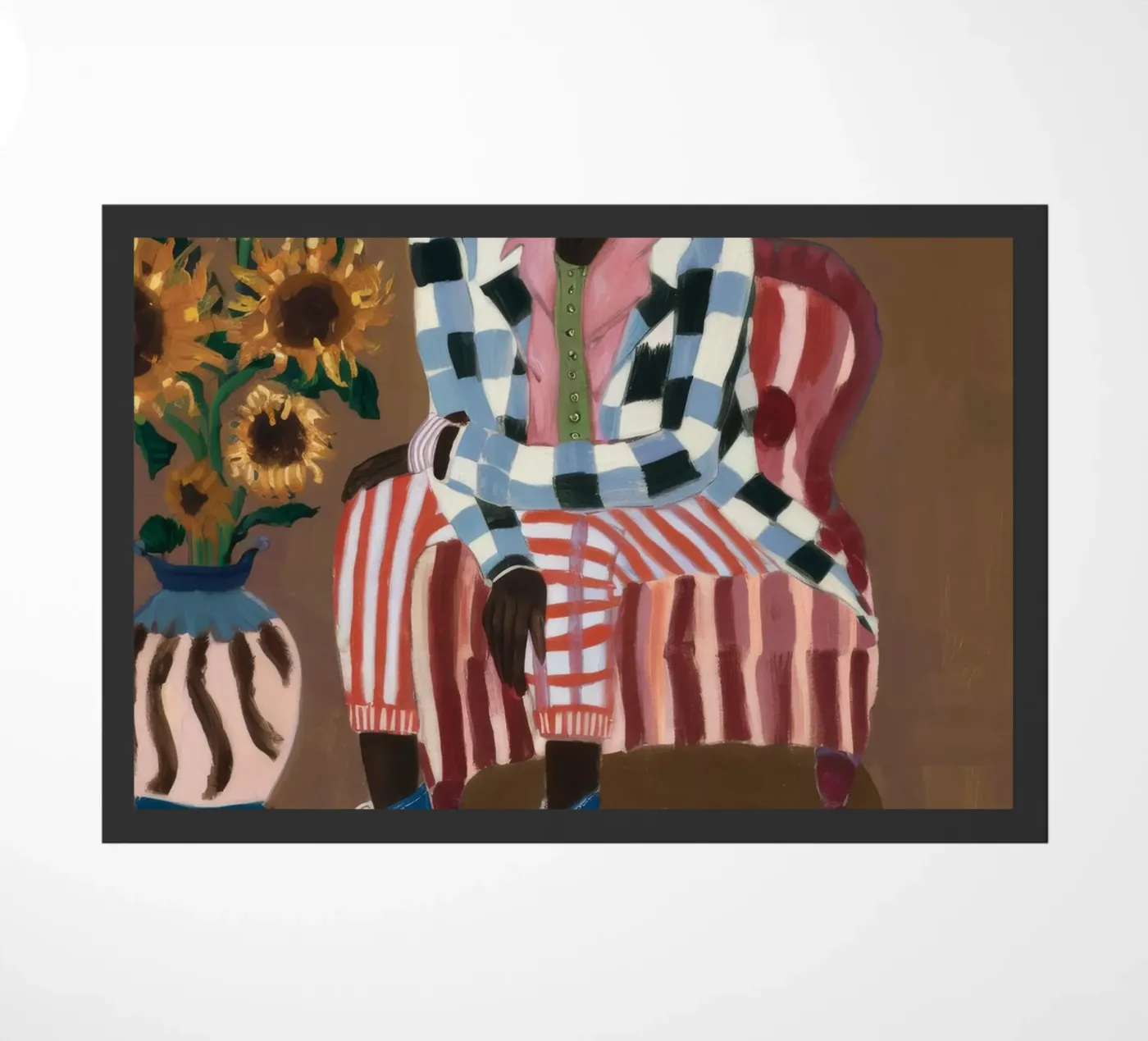 Rustic Striped Reflection doormat by Ebony Carpenter