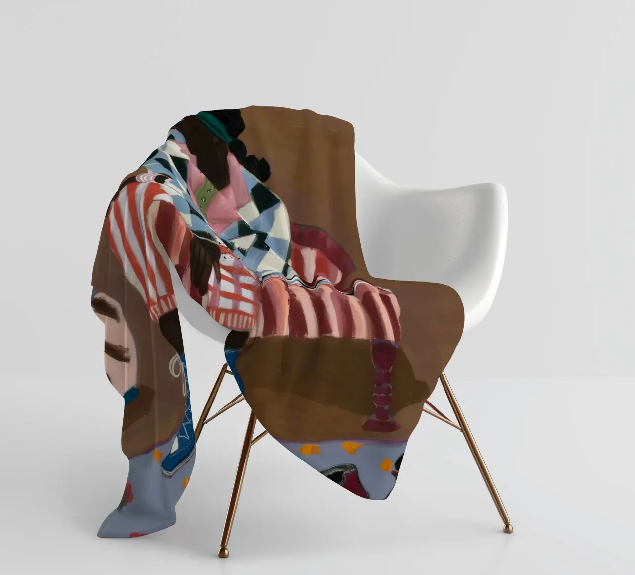 Riflesso rustico a righe coperta in pile da Ebony Carpenter