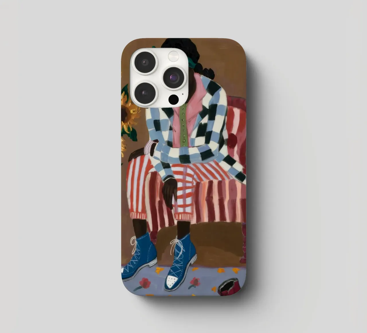 Riflesso rustico a righe cover iphone da Ebony Carpenter