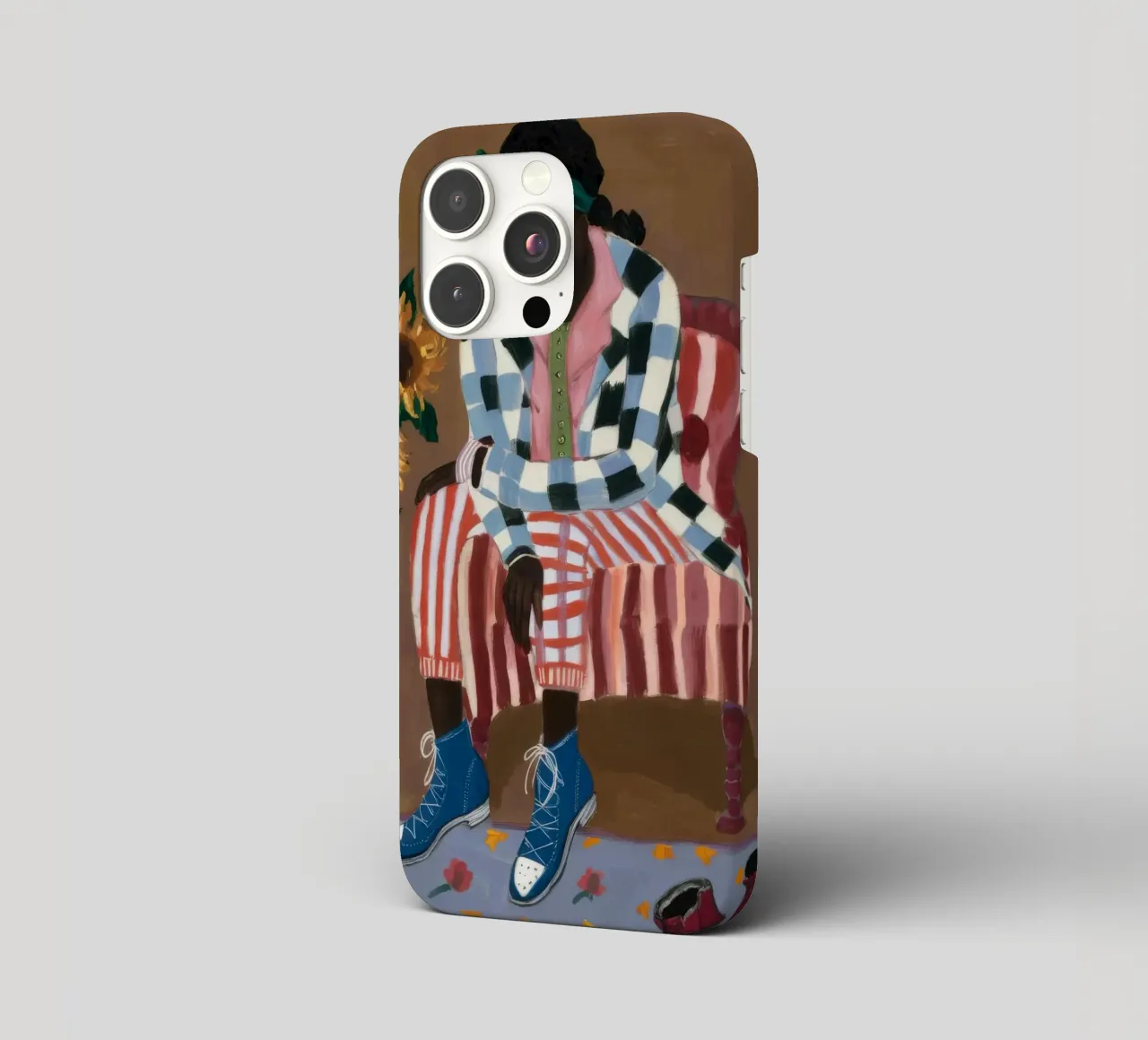 Riflesso rustico a righe cover iphone da Ebony Carpenter