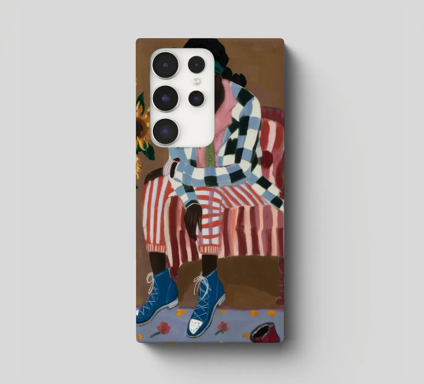 Riflesso rustico a righe cover samsung da Ebony Carpenter