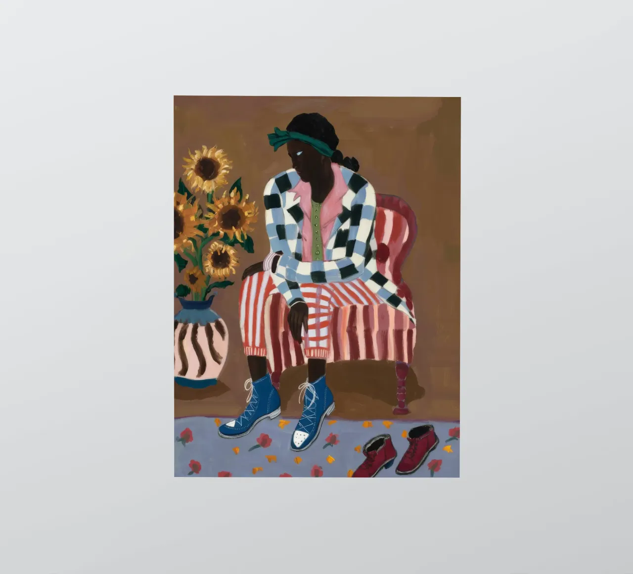 Riflesso rustico a righe adesivo da Ebony Carpenter