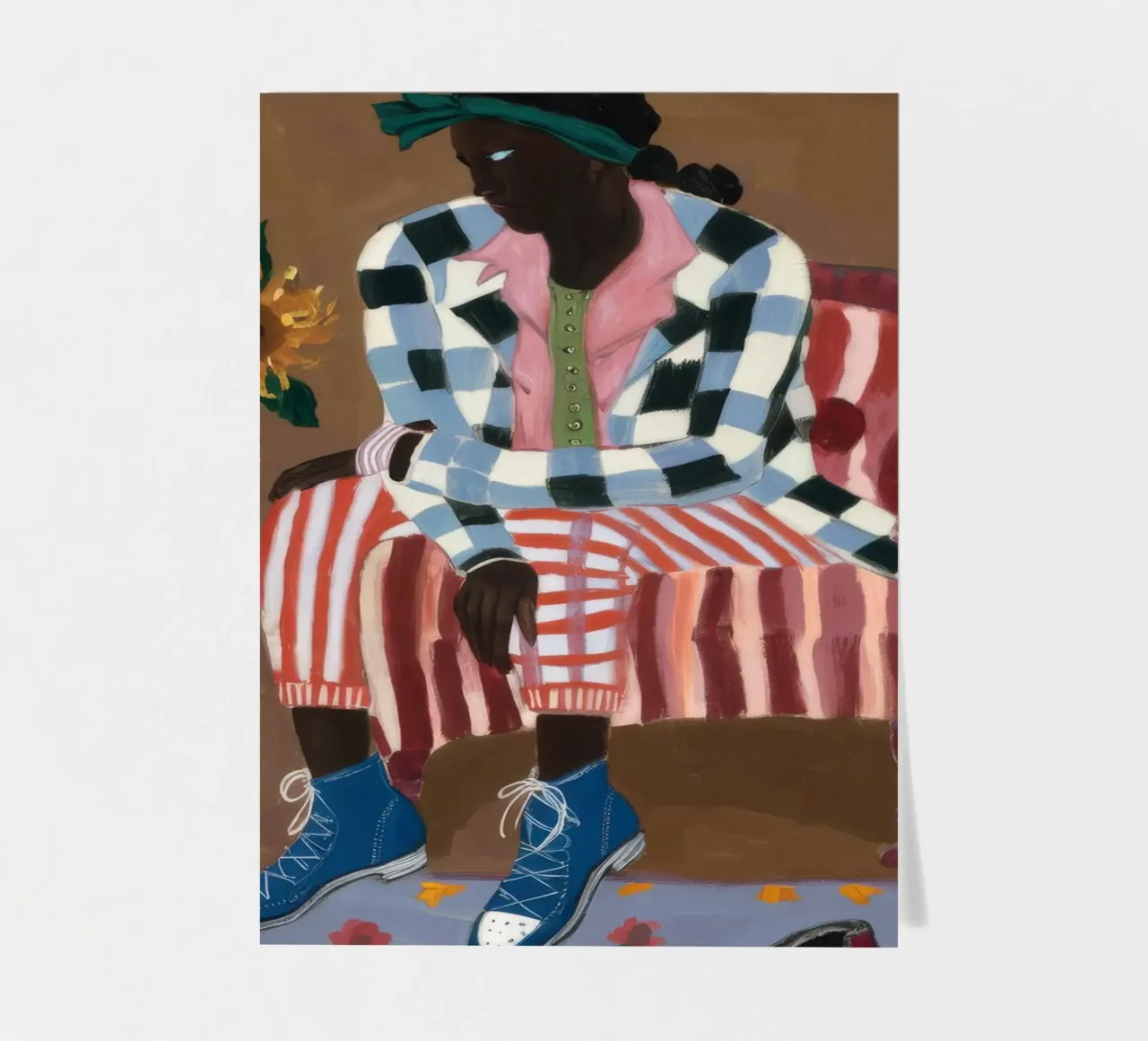 Rustic Striped Reflection sticker sheet by Ebony Carpenter