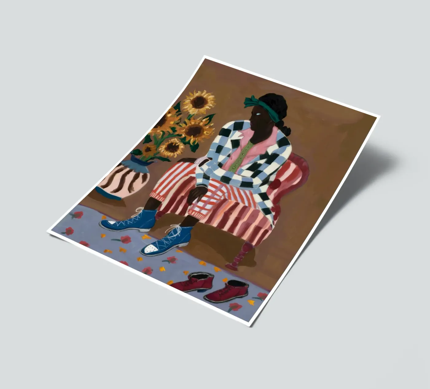 Rustic Striped Reflection sticker sheet by Ebony Carpenter