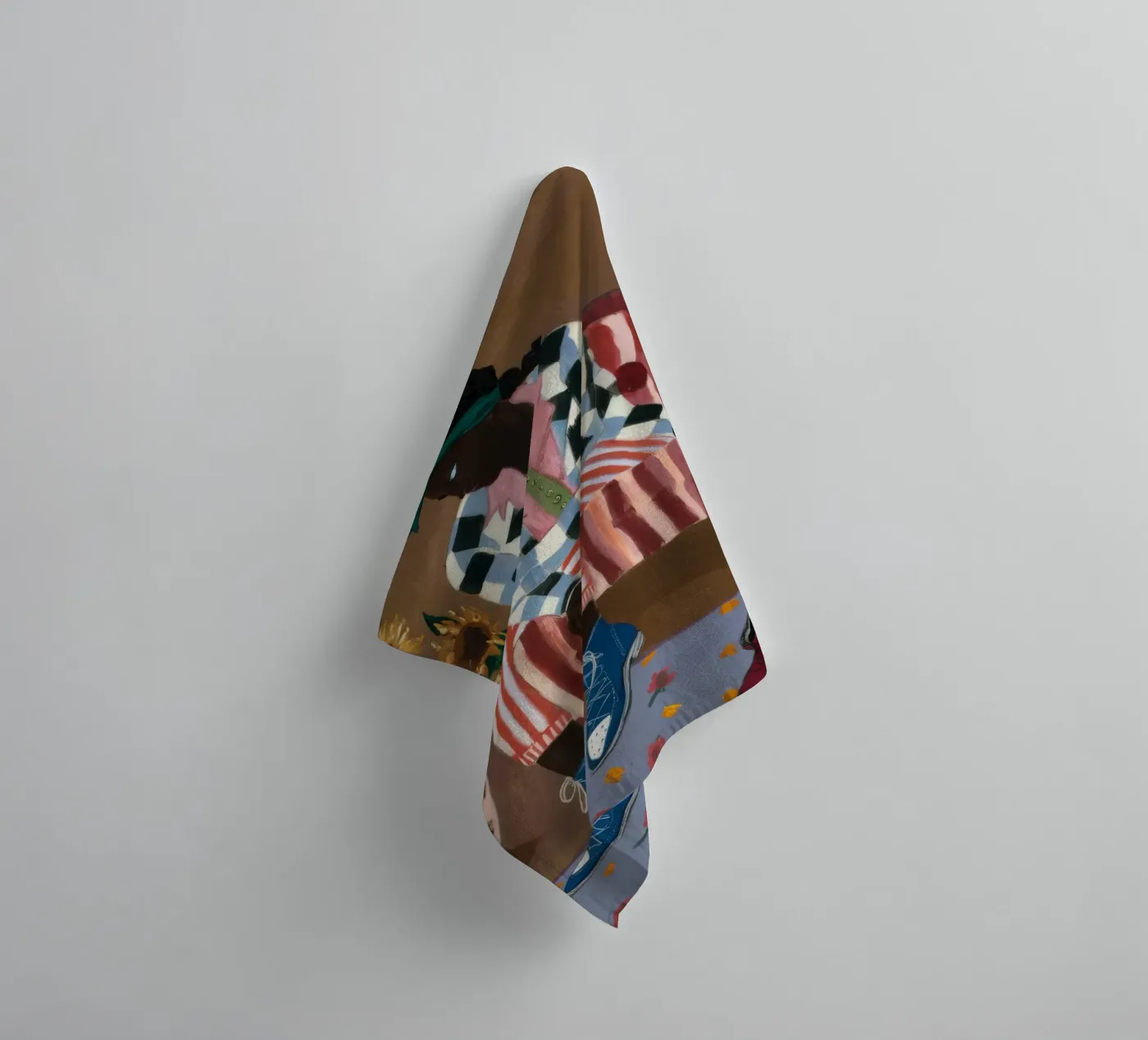 Riflesso rustico a righe asciugamano da bagno da Ebony Carpenter