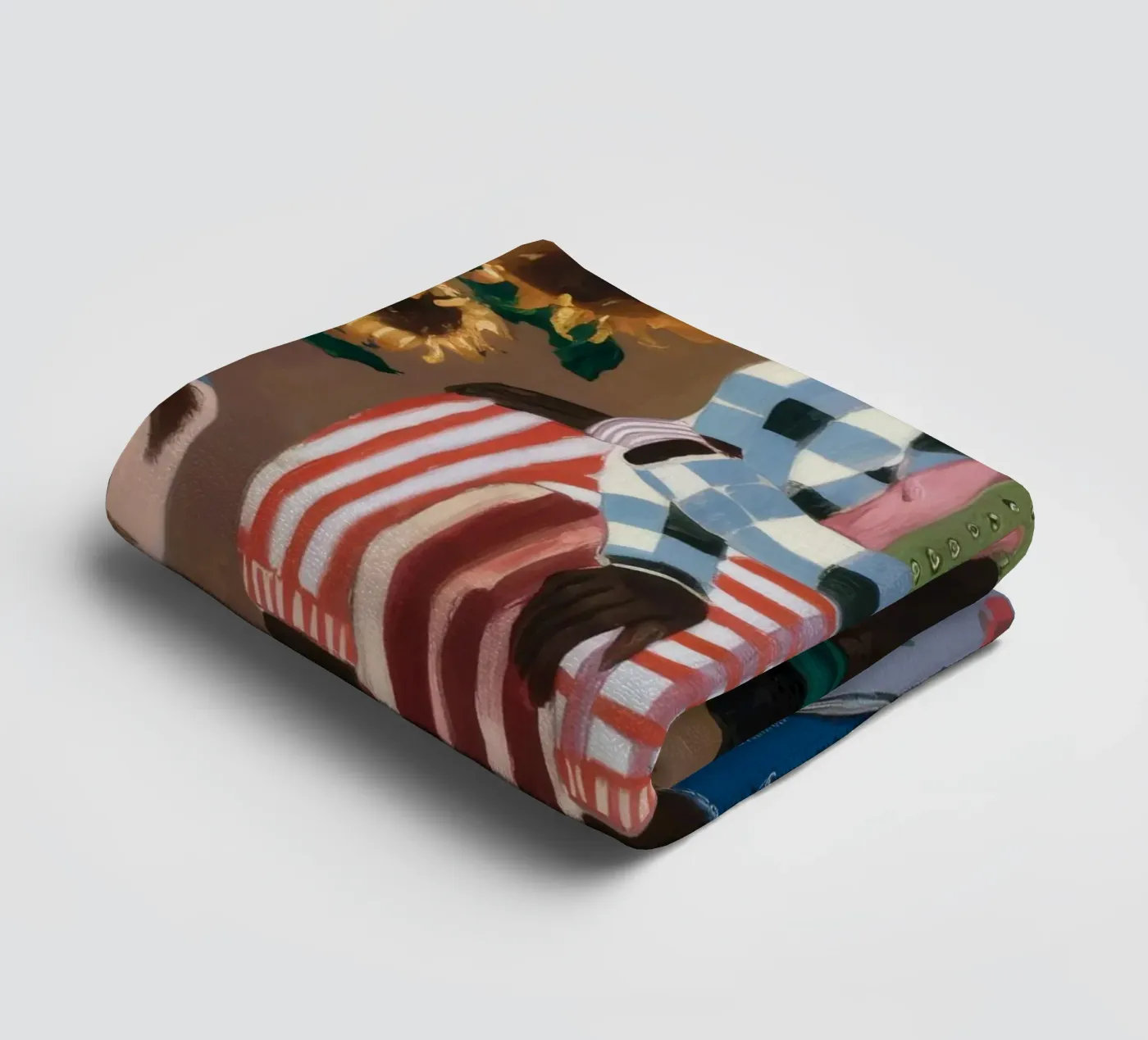 Rustic Striped Reflection asciugamano da bagno da Ebony Carpenter