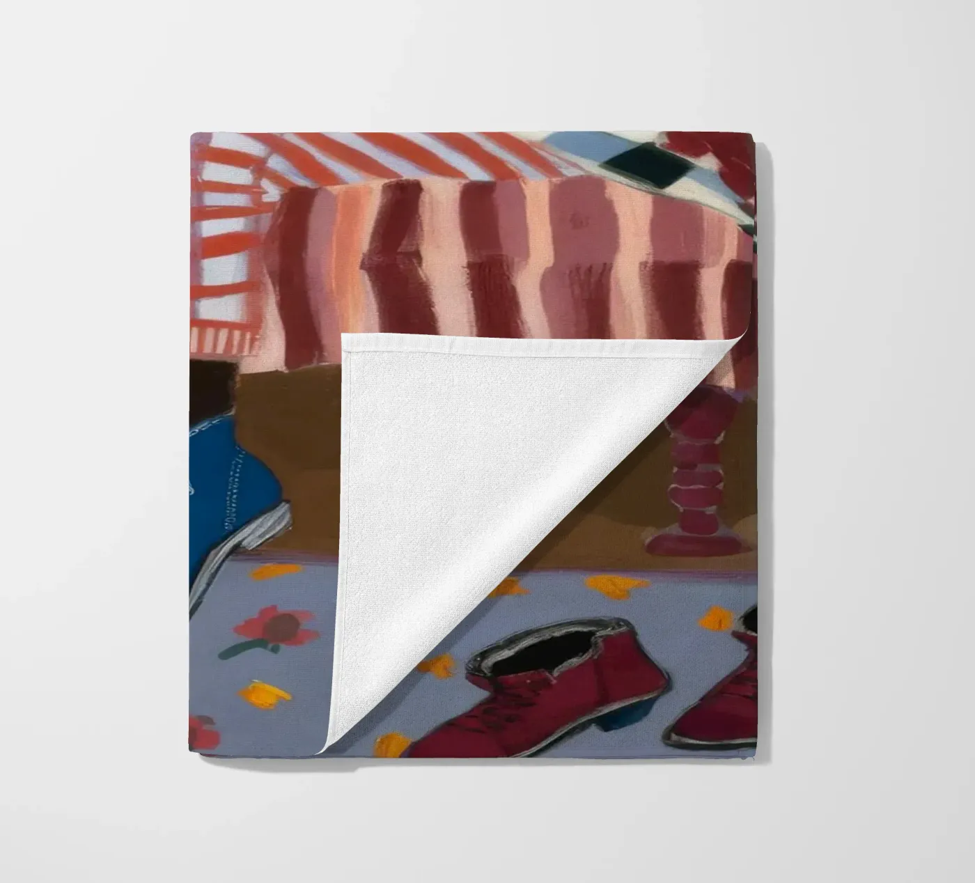 Rustic Striped Reflection beach towel by Ebony Carpenter