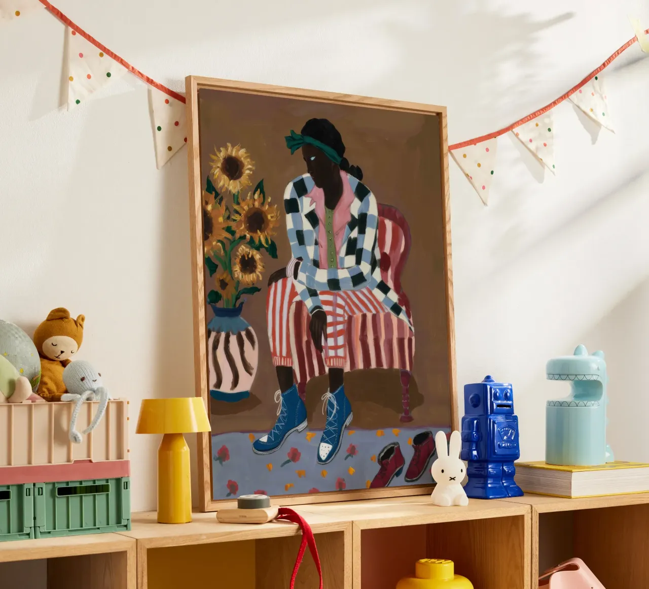 Riflesso rustico a righe plexiglass da Ebony Carpenter