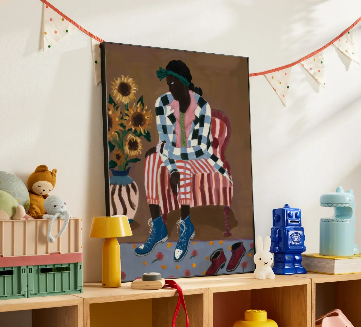 Rustic Striped Reflection forex-plaat van Ebony Carpenter