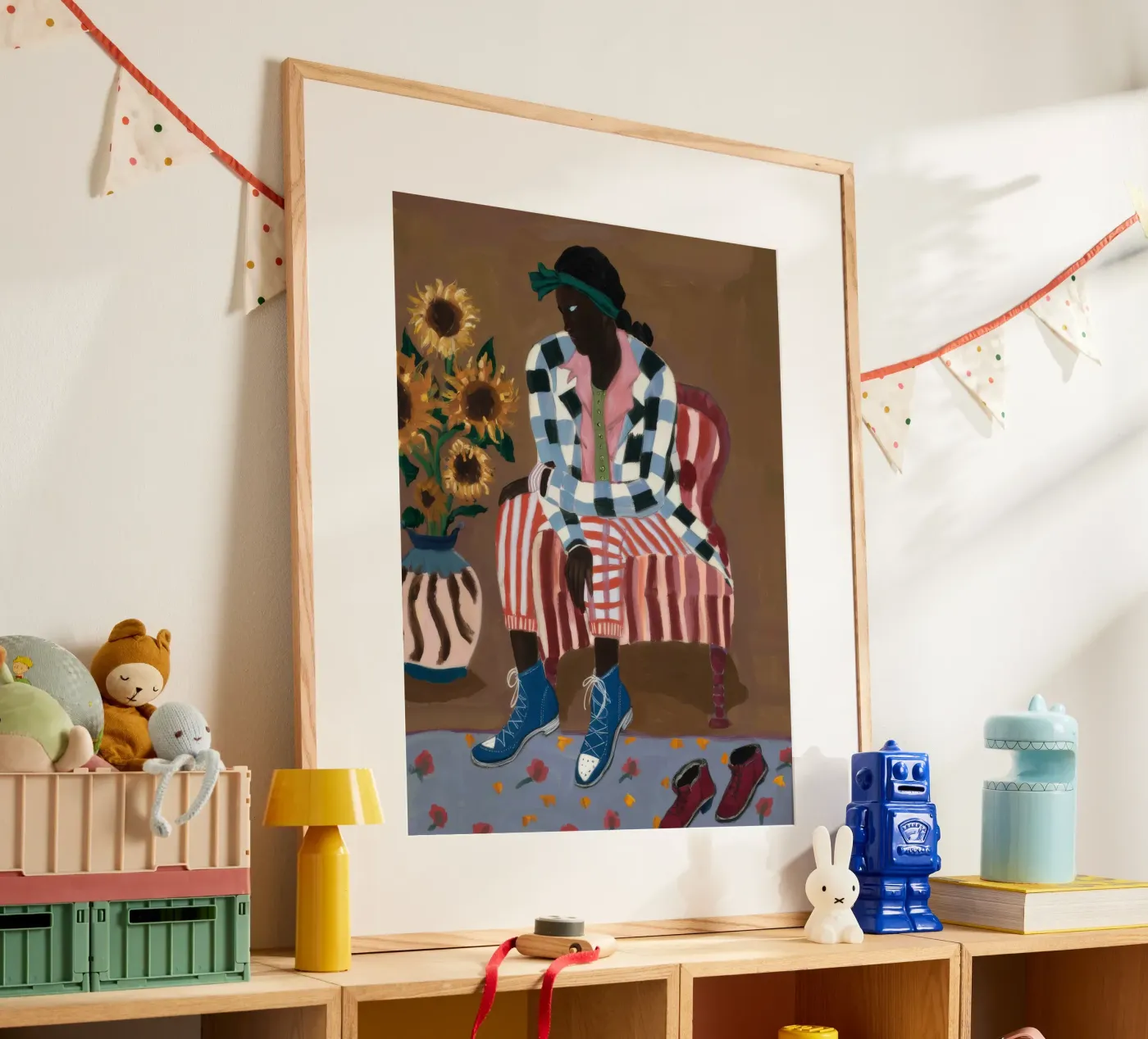 Réflexion rustique rayée poster de Ebony Carpenter
