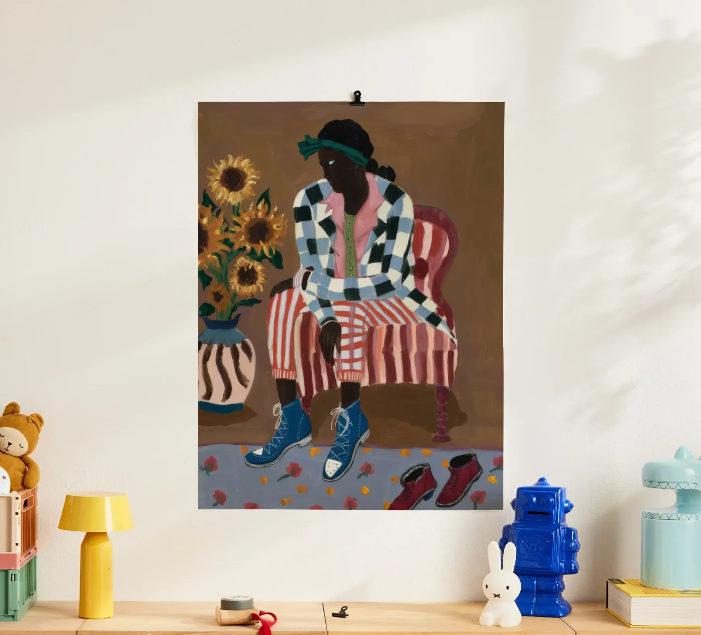 Réflexion rustique rayée poster de Ebony Carpenter