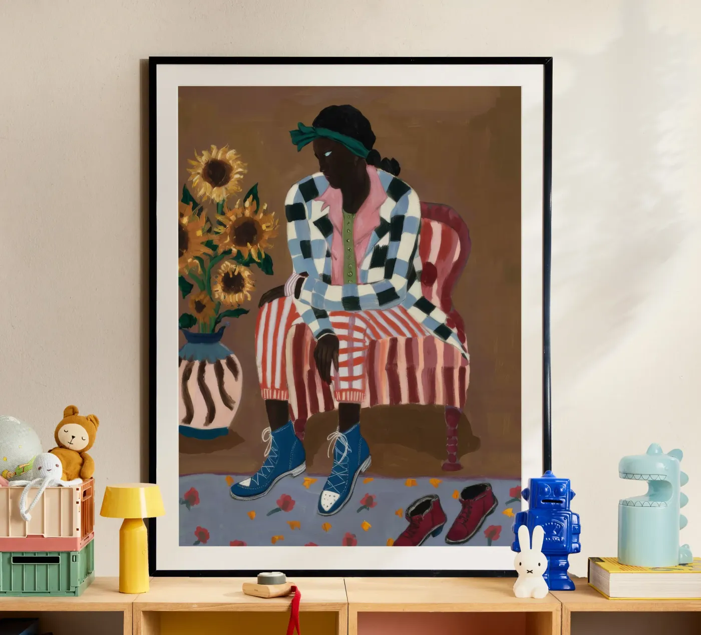 Réflexion rustique rayée poster de Ebony Carpenter