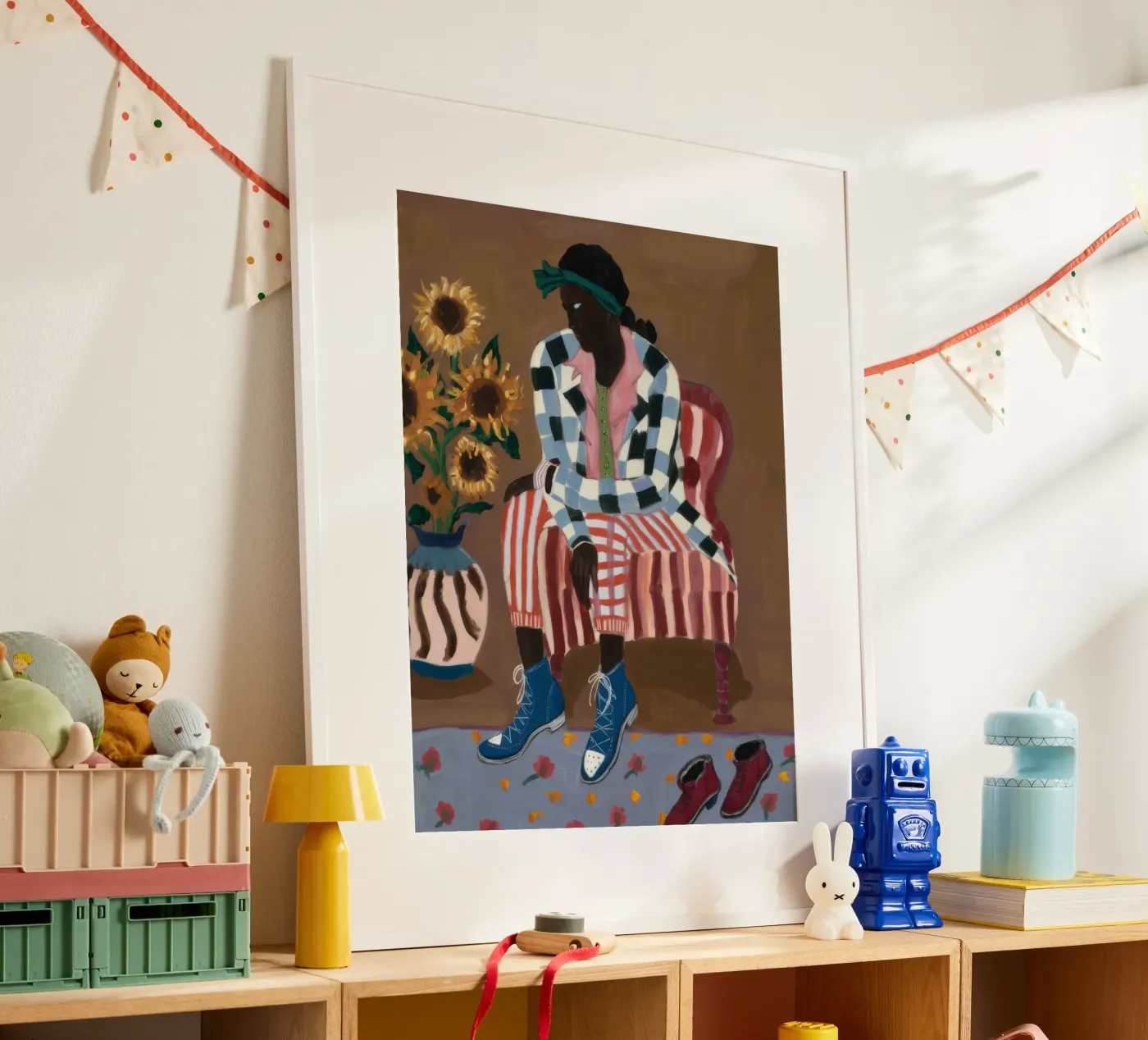 Réflexion rustique rayée poster de Ebony Carpenter
