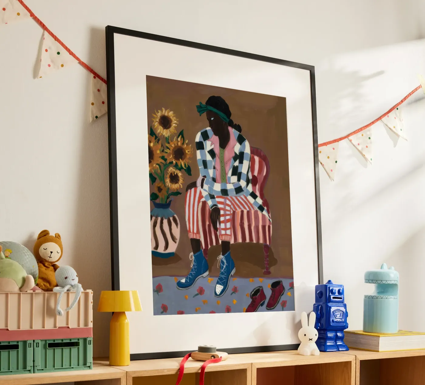 Réflexion rustique rayée poster de Ebony Carpenter