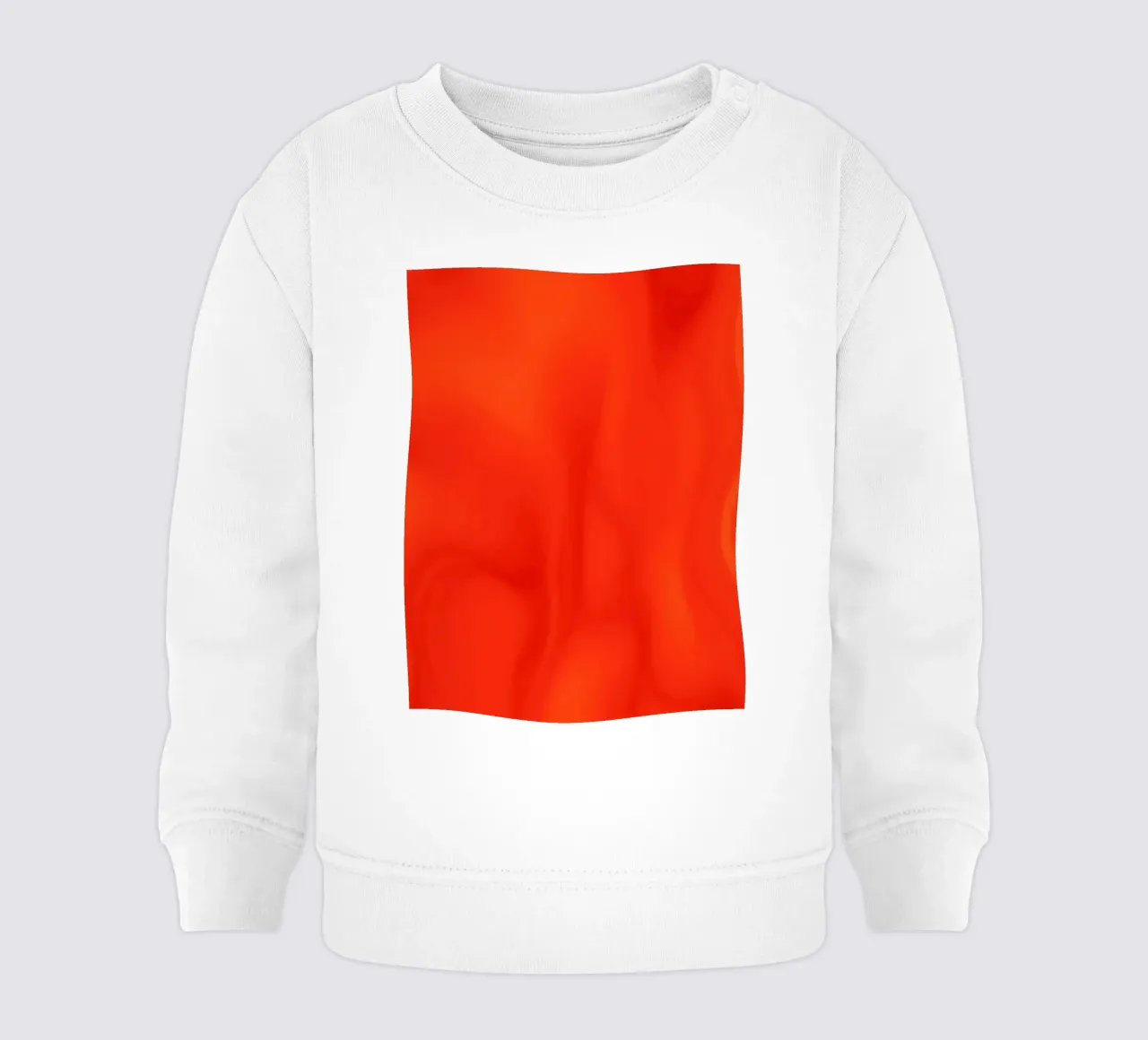 Vibrant orange abstract design with flowing patterns baby sweatshirt by DesignDoodle