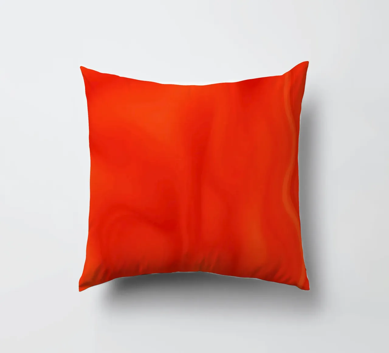 Vibrant orange abstract design with flowing patterns decorative cushion by DesignDoodle