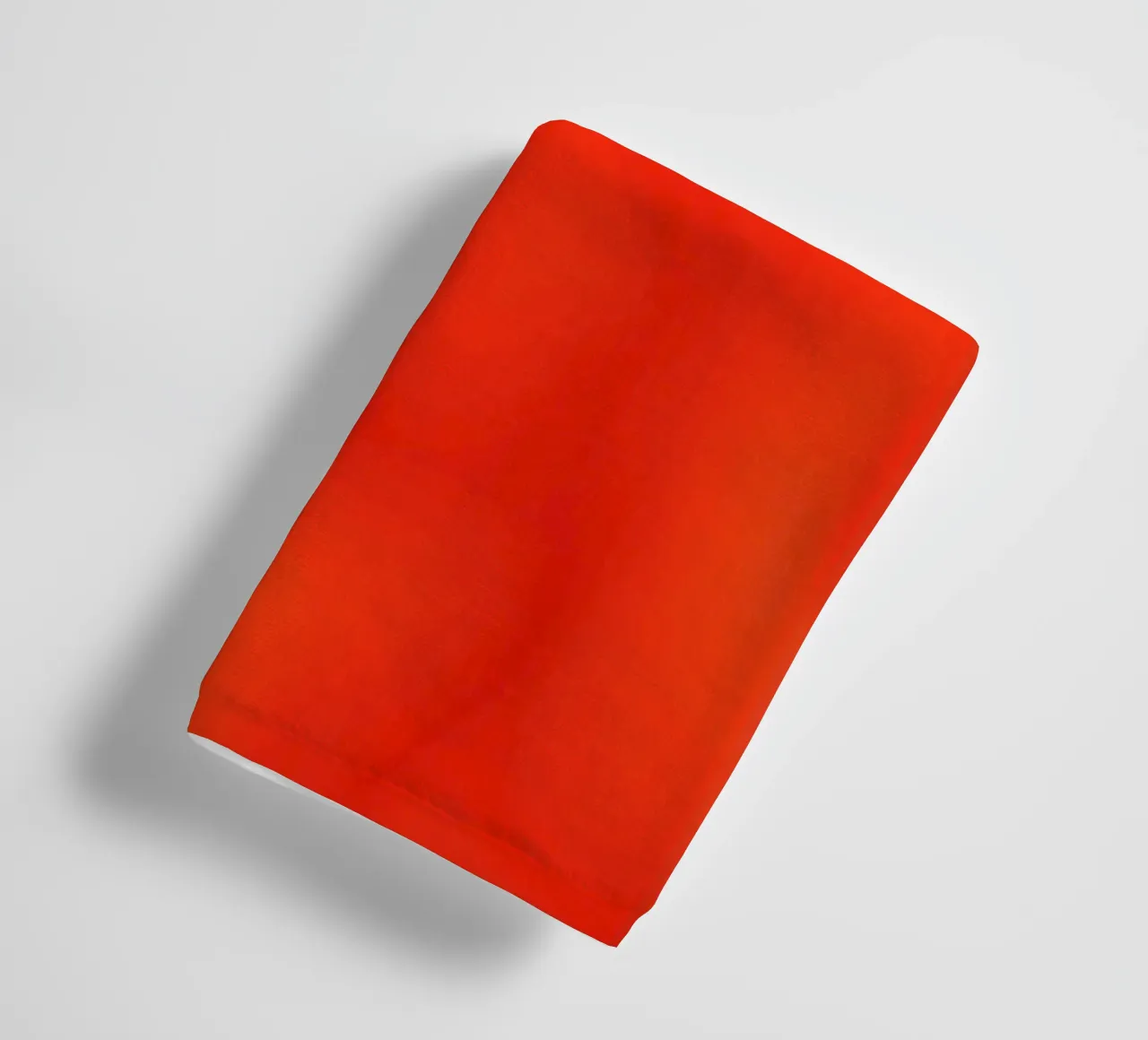 Vibrant orange abstract design with flowing patterns towel by DesignDoodle