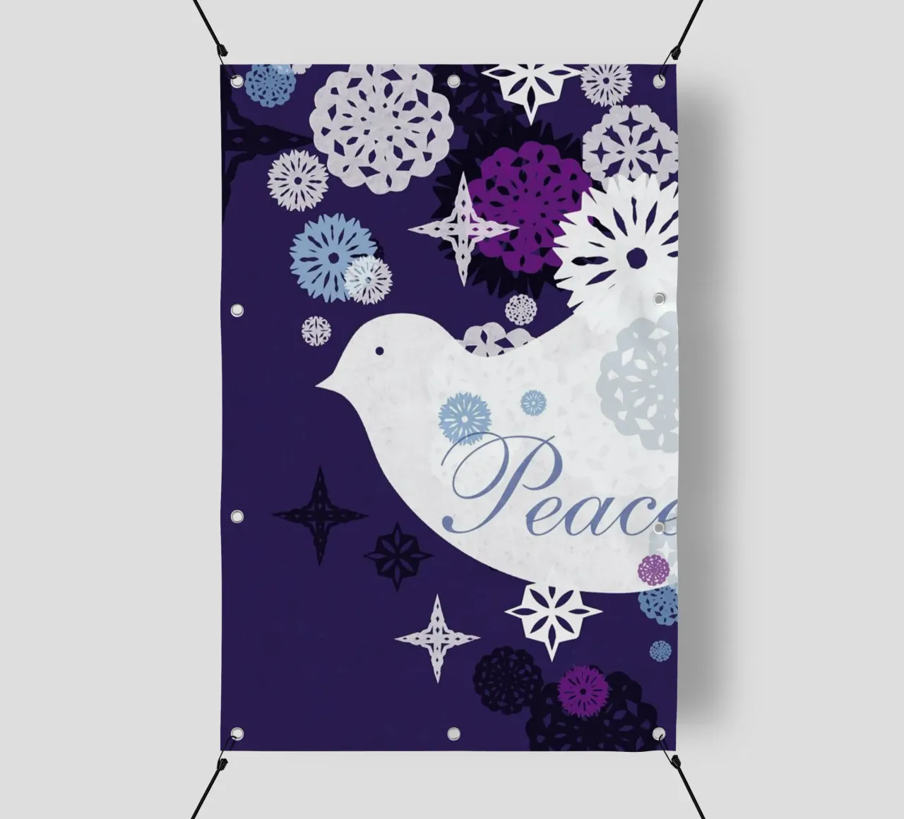 A Dove for Peace telo in pvc da Catherine Aguilar