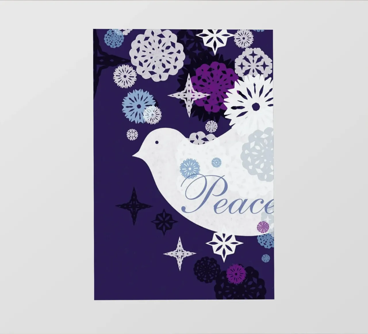A Dove for Peace telo in pvc da Catherine Aguilar