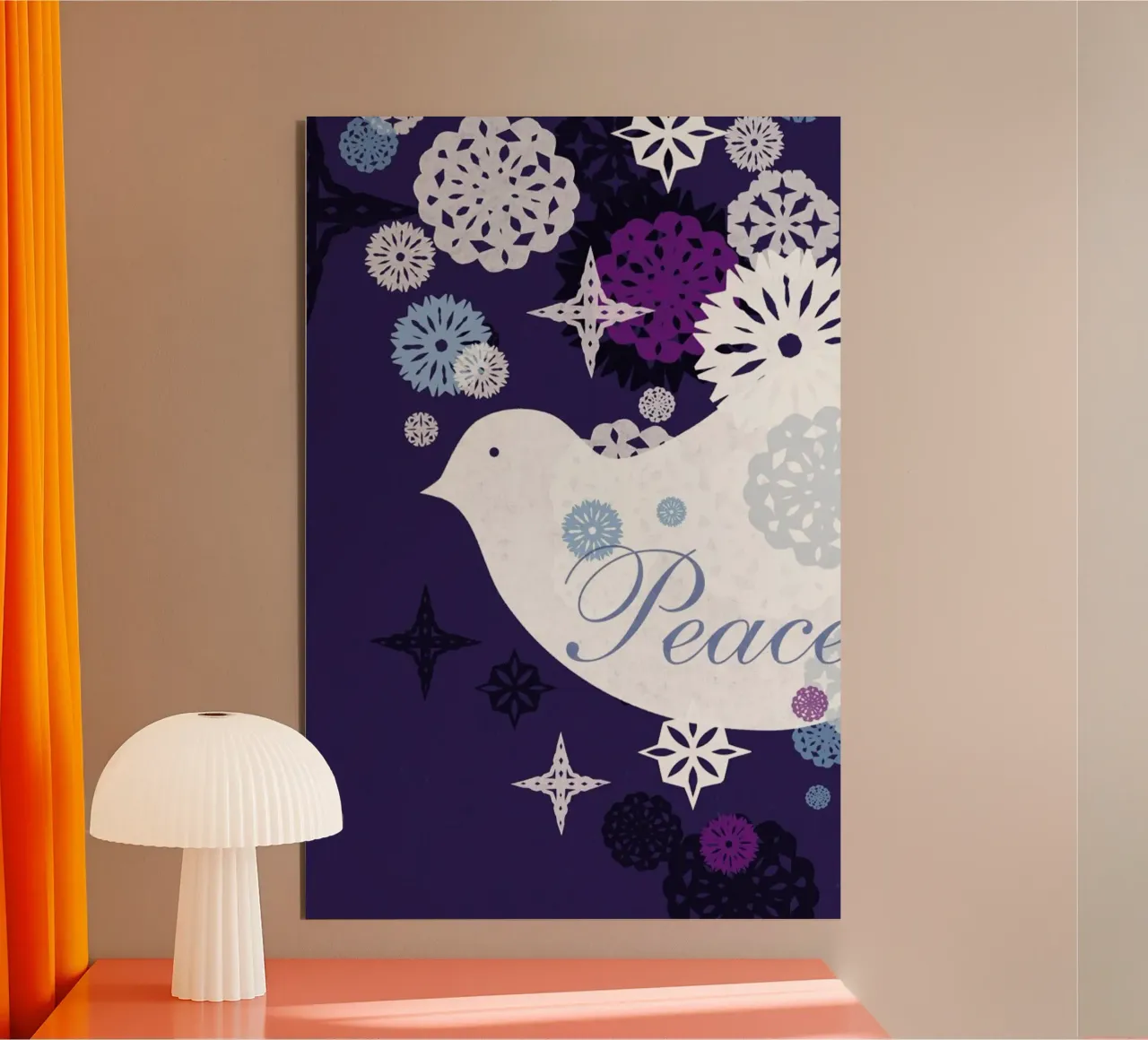 A Dove for Peace alluminio dibond da Catherine Aguilar