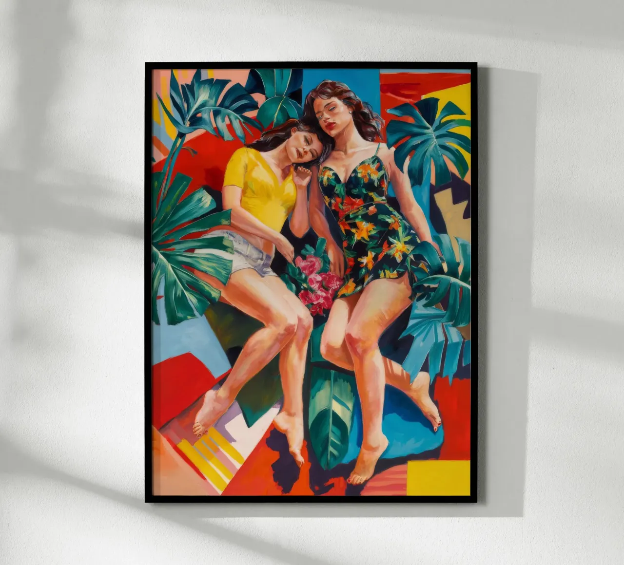 Beatitudine da sogno tropicale poster con telaio in plastica da Ebony Carpenter