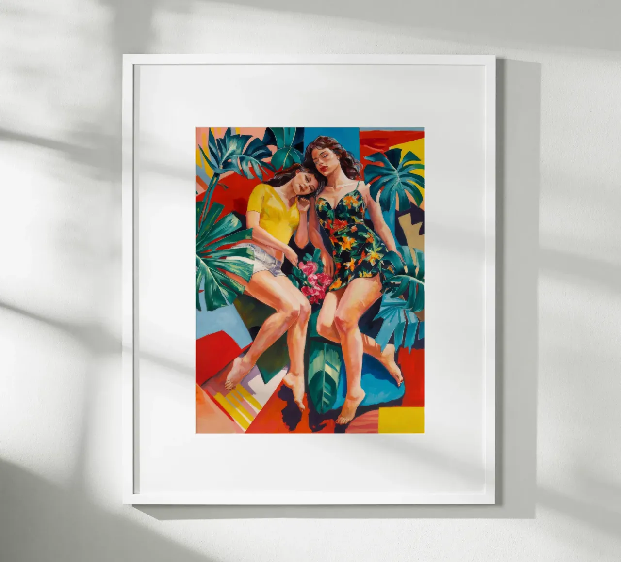 Beatitudine da sogno tropicale poster con telaio in plastica da Ebony Carpenter