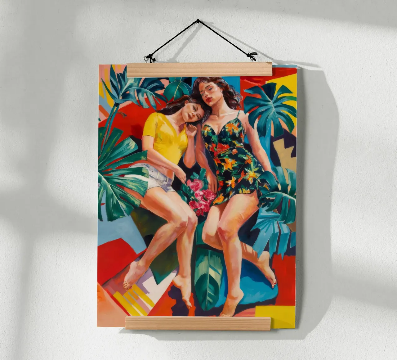 Beatitudine da sogno tropicale poster con telaio in plastica da Ebony Carpenter