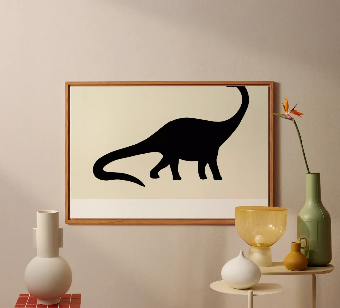 Diplodocus alluminio dibond da Florent Bodart