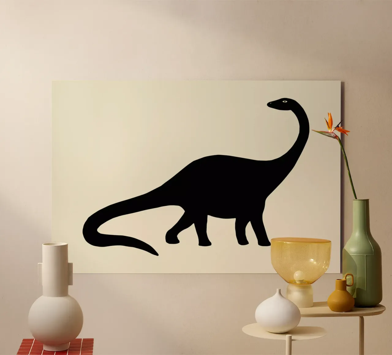 Diplodocus alluminio dibond da Florent Bodart