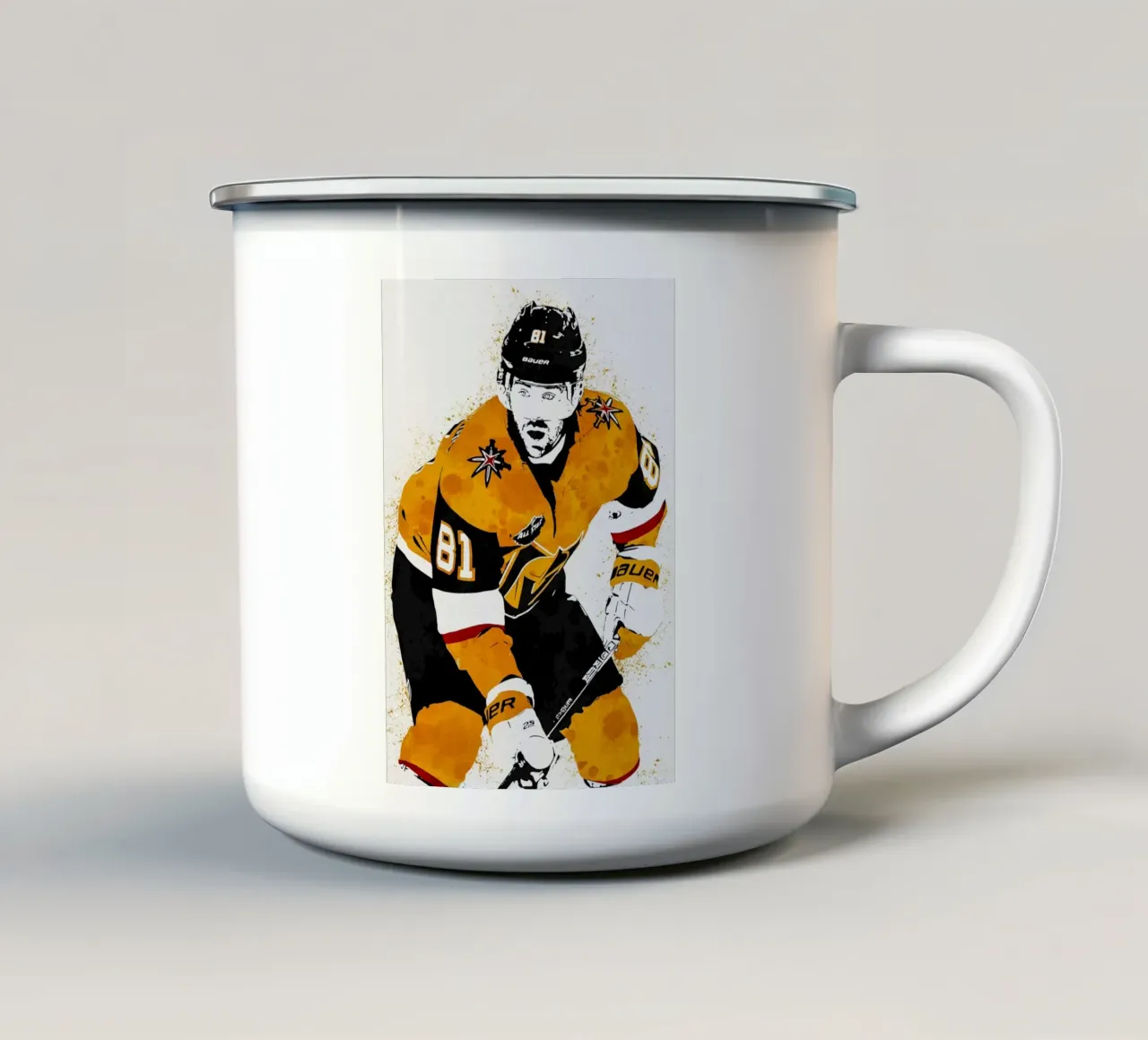 Jonathan Marchessault taza de esmalte de tenten