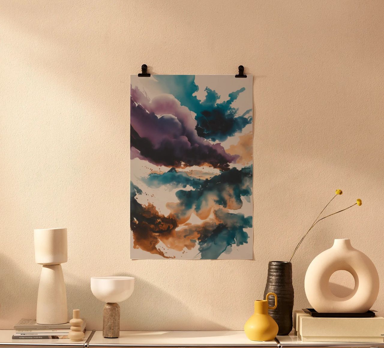 Majestic Sky Drama poster by Ebony Carpenter