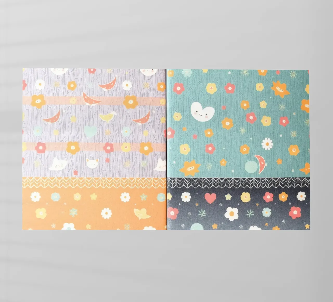 Carta patterned colorata con disegni stravaganti di flusso pellicola backlit da DesignDoodle