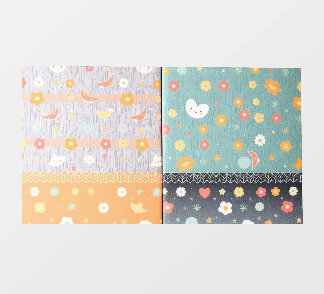 Carta patterned colorata con disegni stravaganti di flusso pellicola backlit da DesignDoodle