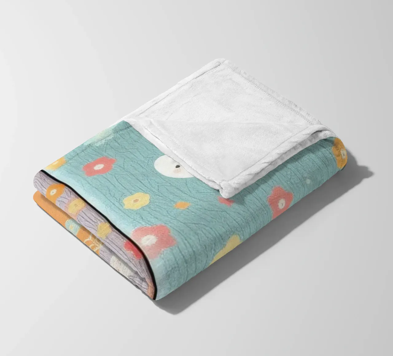 Carta patterned colorata con disegni stravaganti di flusso coperta in pile da DesignDoodle