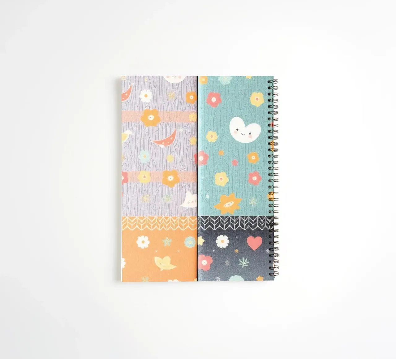 Carta patterned colorata con disegni stravaganti di flusso diario ad anelli da DesignDoodle