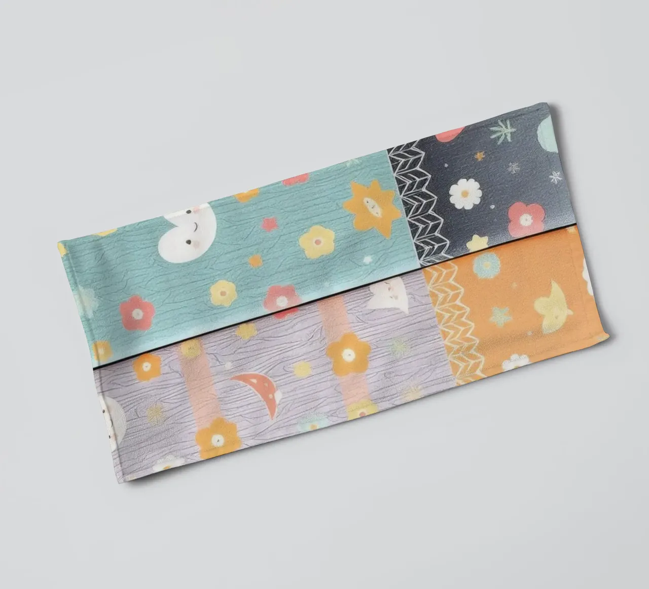 Carta patterned colorata con disegni stravaganti di flusso asciugamano da bagno da DesignDoodle