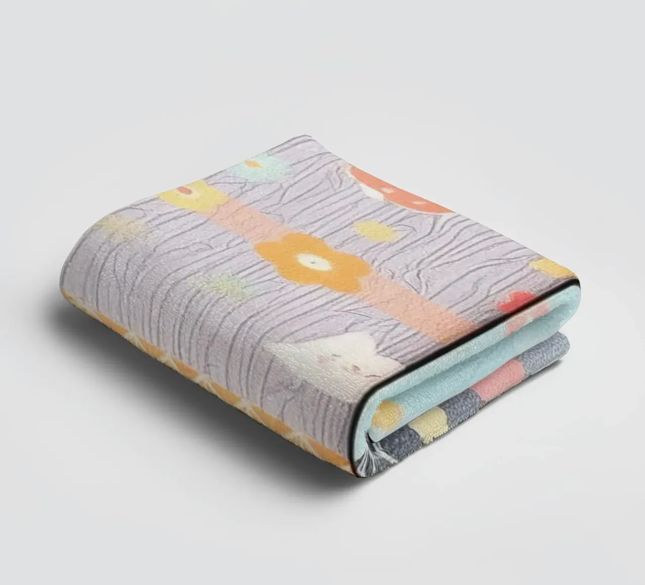 Carta patterned colorata con disegni stravaganti di flusso asciugamano da bagno da DesignDoodle
